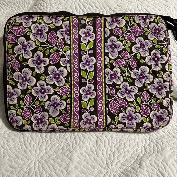 Vera Bradley Plum Petal Flower Laptop Sleeve - Picture 3 of 3